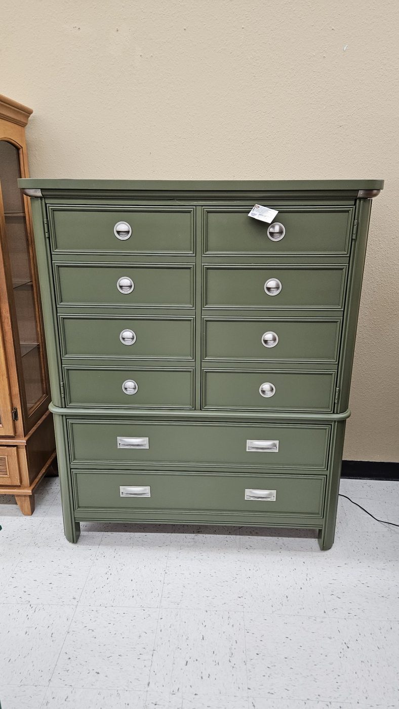 Nautica Green Armoire Dresser — Cabinet with Shelves & 2 Drawers — photo 1 of 6