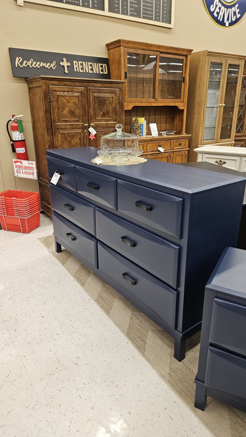 Navy 7-Drawer Dresser — photo 1 of 1