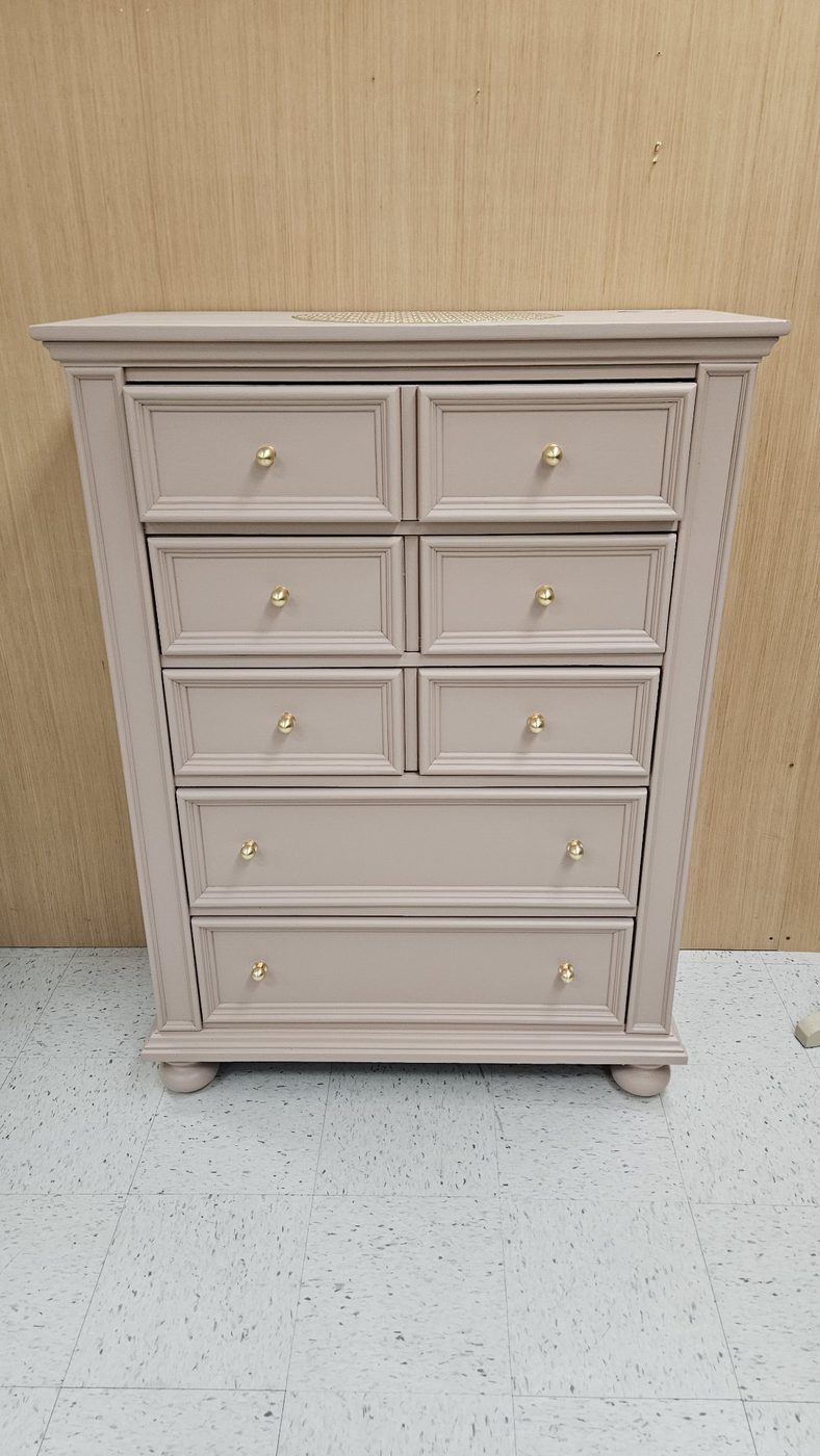 Pink 5 Drawer Tallboy Dresser – Refinished — photo 1 of 5